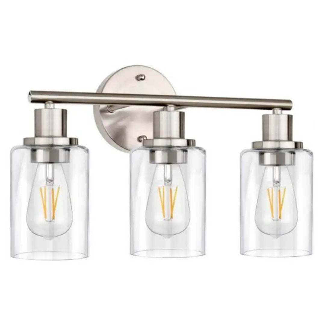 Nuvoro Black Retro Indoor Wall Lamp - Matte Finish Vanity Light with Reversible Mount