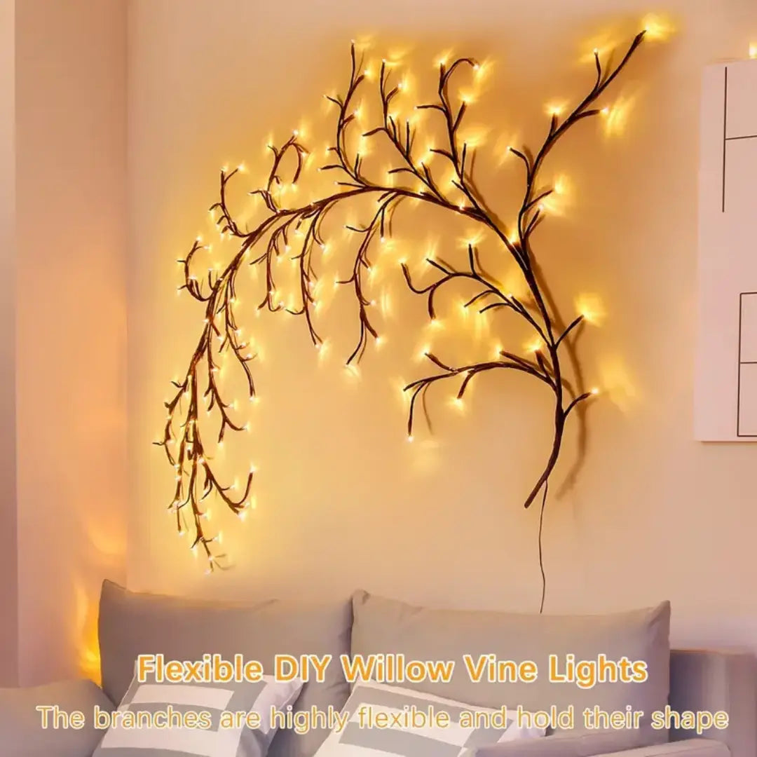 Zeyra Willow Vine Decorative Light - LEDs Bendable Birch Tree with 8 Lighting Modes