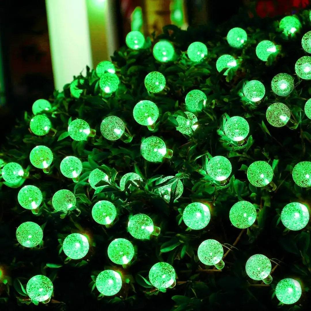 CrystalGlow Solar String Lights - Waterproof Outdoor Fairy Lights LED Crystal Balls