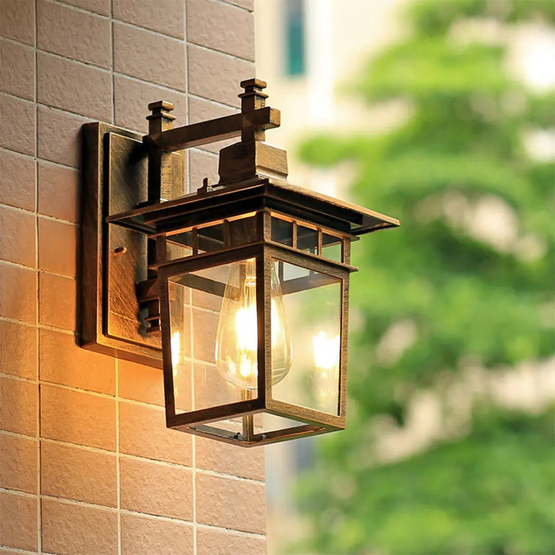 Rustic Vintage Aluminum Outdoor Light - Weatherproof Classic Charm