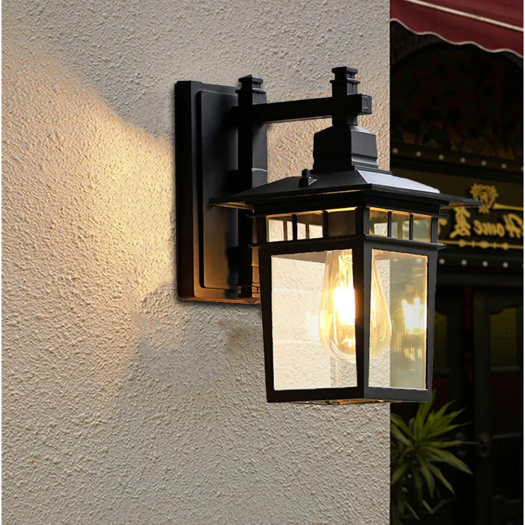 Rustic Vintage Aluminum Outdoor Light - Weatherproof Classic Charm