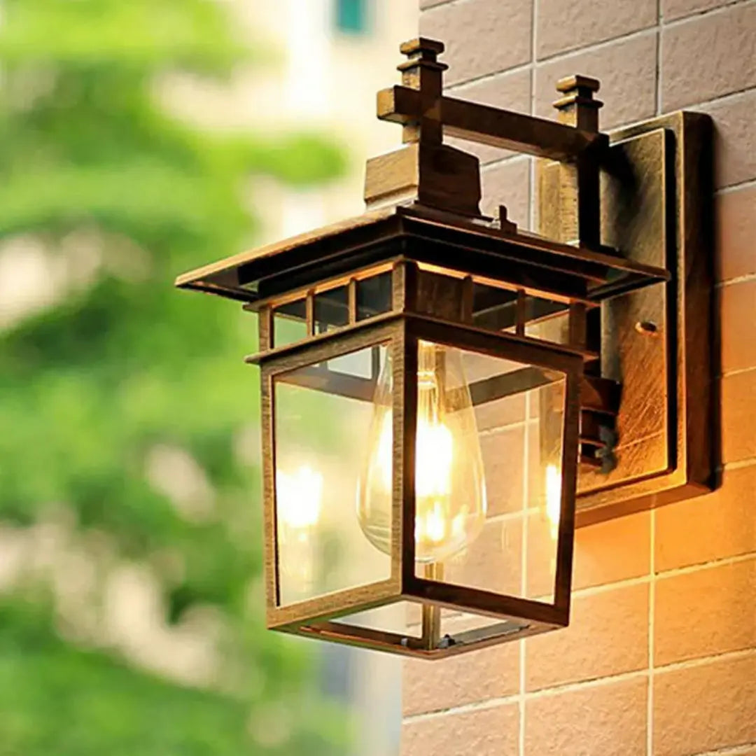 Rustic Vintage Aluminum Outdoor Light - Weatherproof Classic Charm