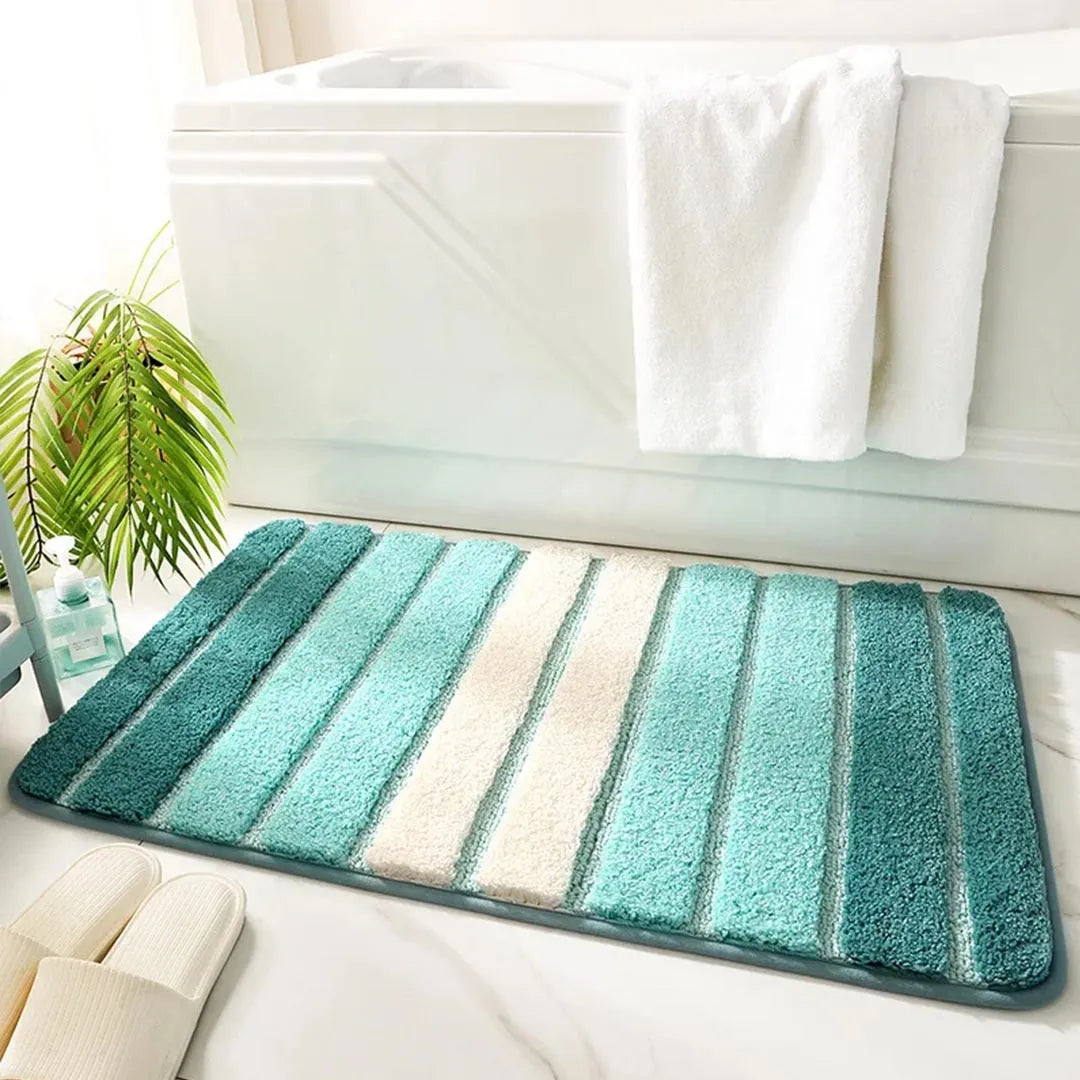 Non-Slip Absorbent Bathroom Mat - Soft Bath Rug for Home Use
