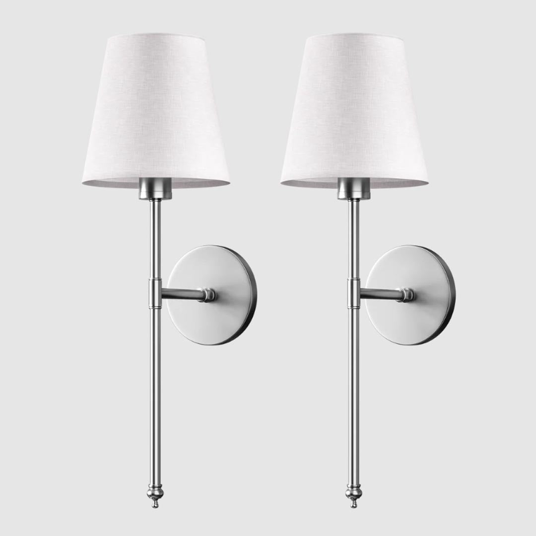 2 Pack Wireless Wall Lights with Remote and RGB Color Modes