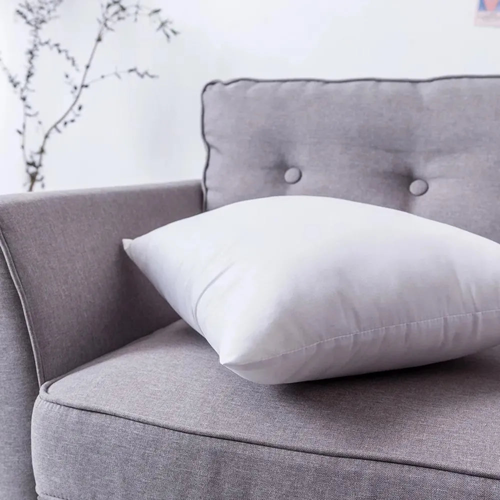 Set of 2 Cushion Inserts – Hollowfibre Inner Pads for Cushion Covers
