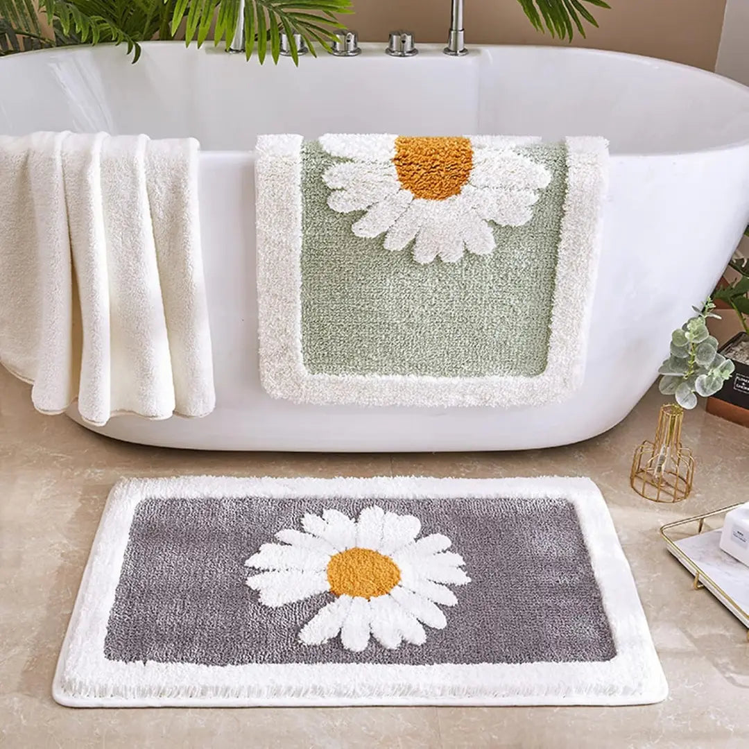 Ultra Soft Non-Slip Bathroom Mat - Absorbent, Quick-Drying & Stylish