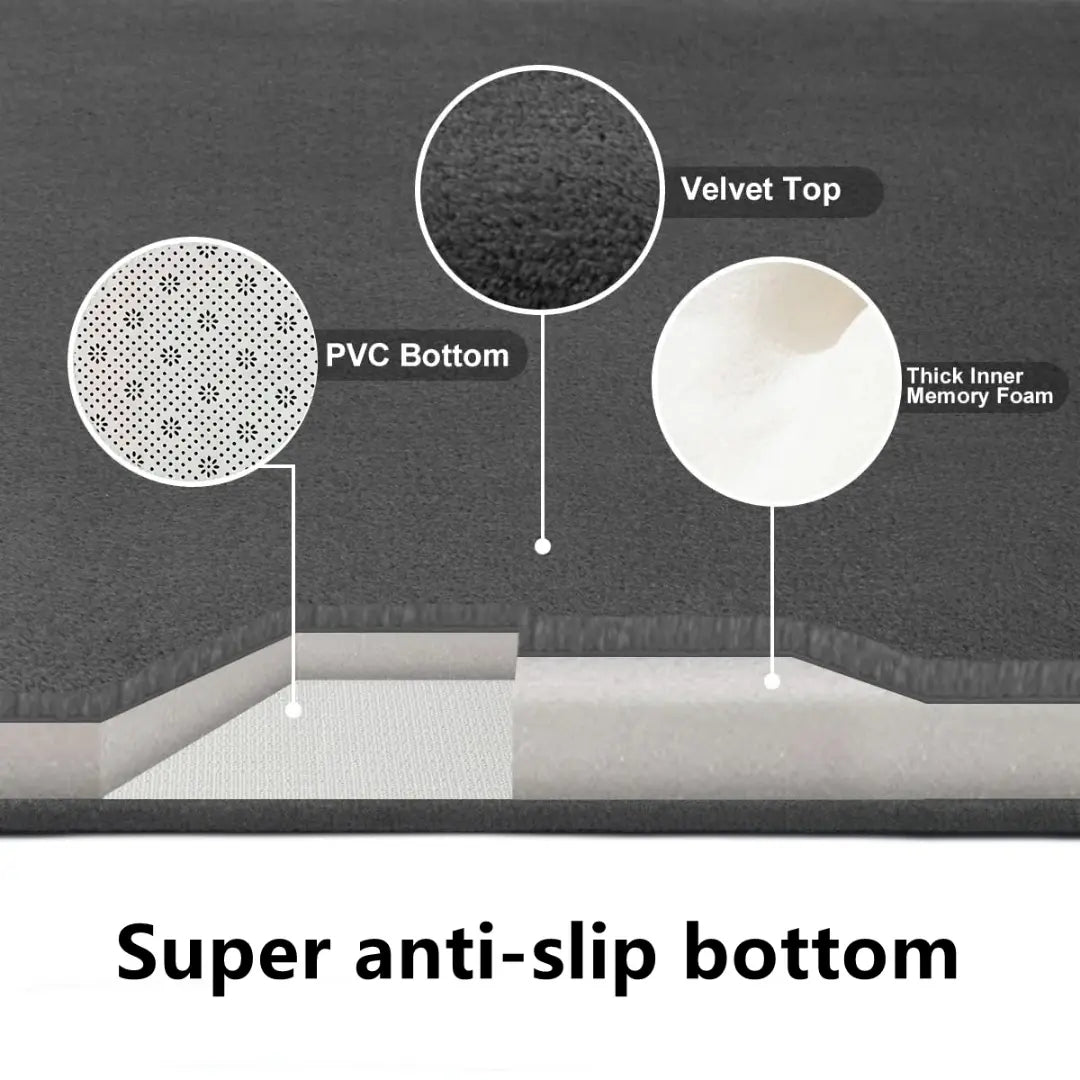 Claw Pattern Anti-Slip Bathroom Mat - Soft, Absorbent & Stylish