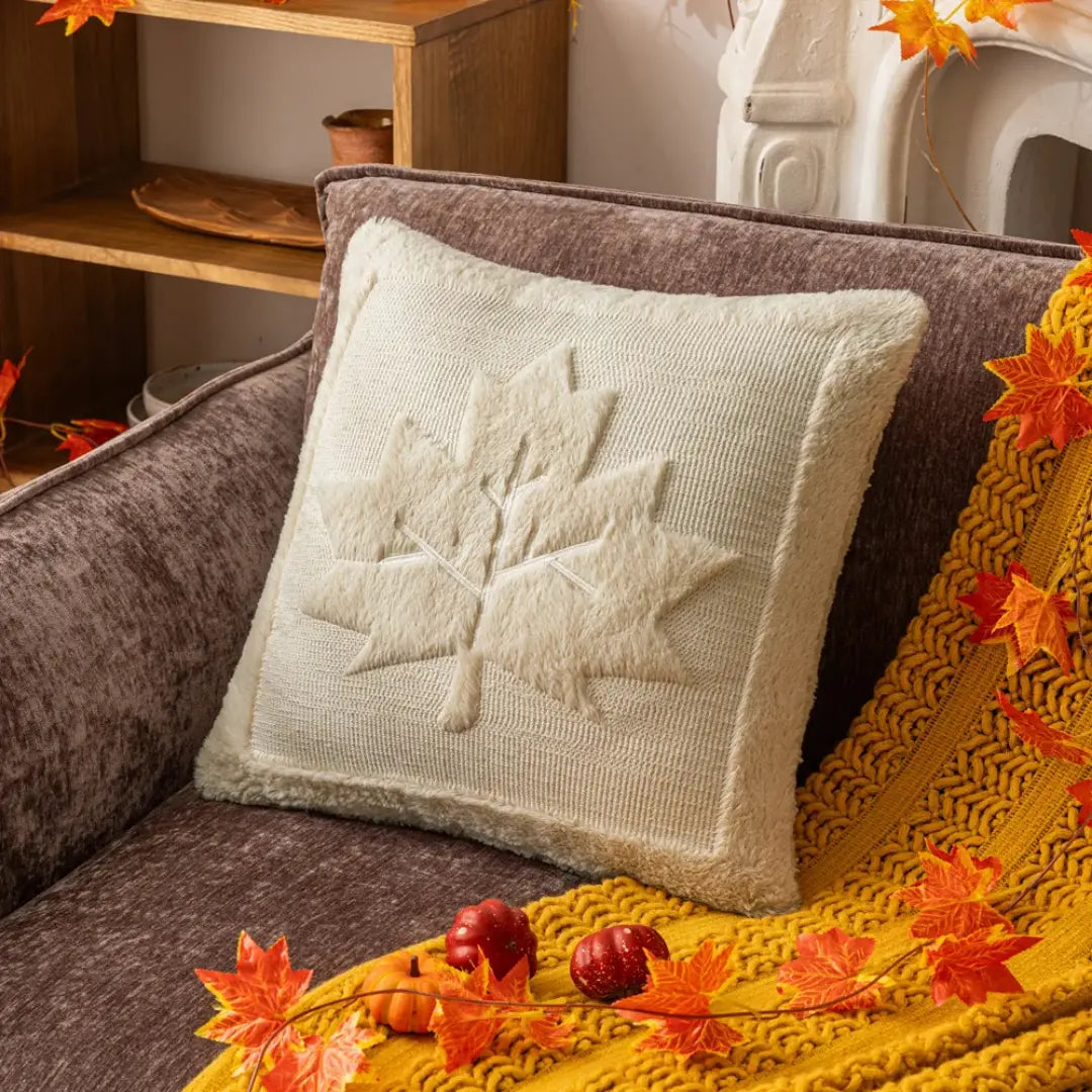 Halloween Pumpkin Plush Pillowcase - Cozy Festival Cushion Cover