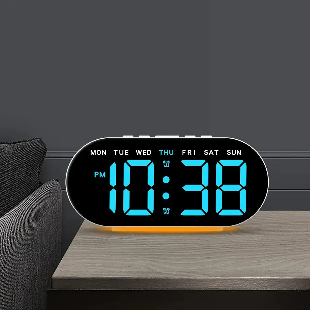 Multifunctional Silent Digital Bedside Alarm Clock