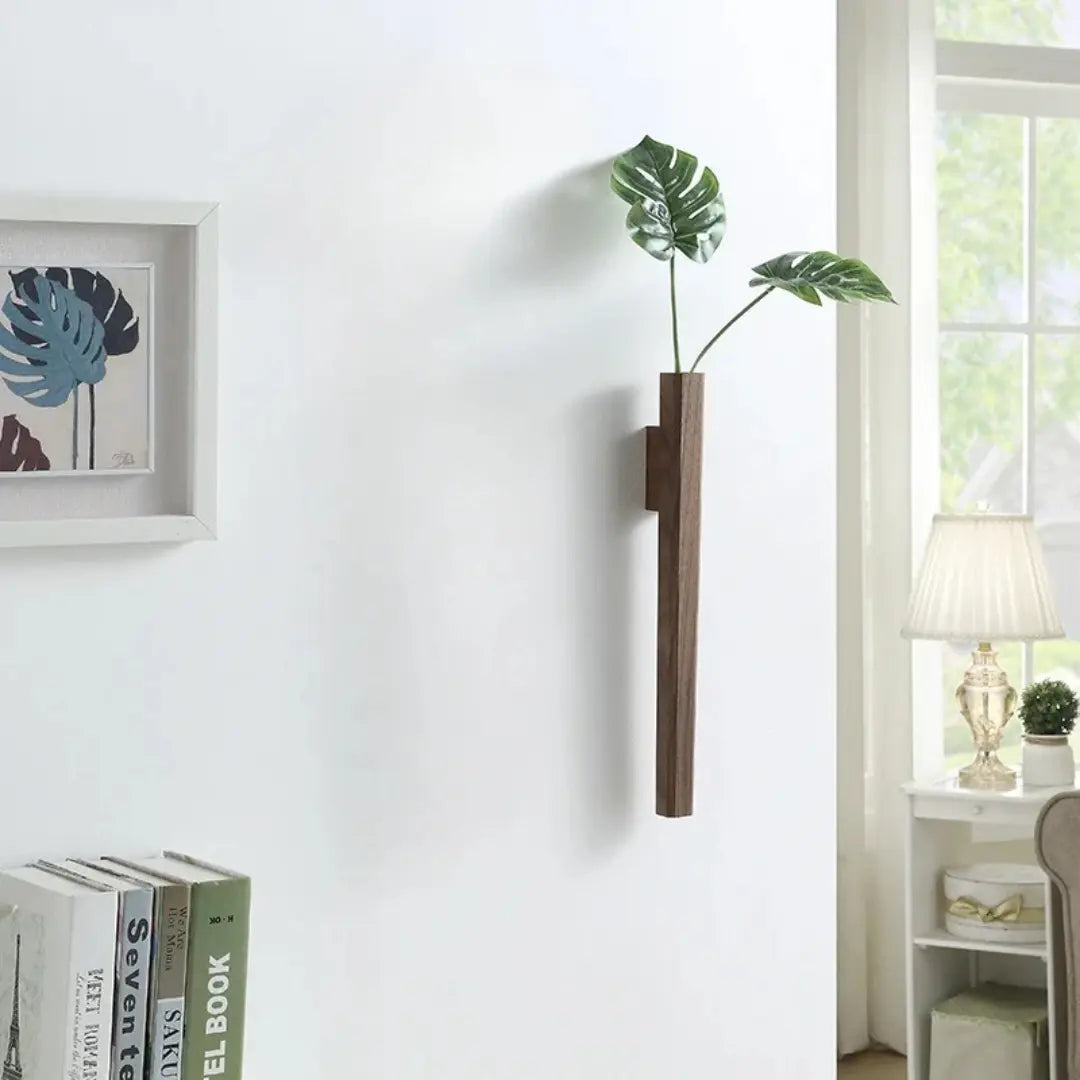 Bohemian Wall Hanging Wooden Flower Vase