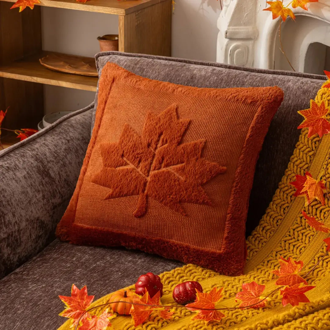 Halloween Pumpkin Plush Pillowcase - Cozy Festival Cushion Cover