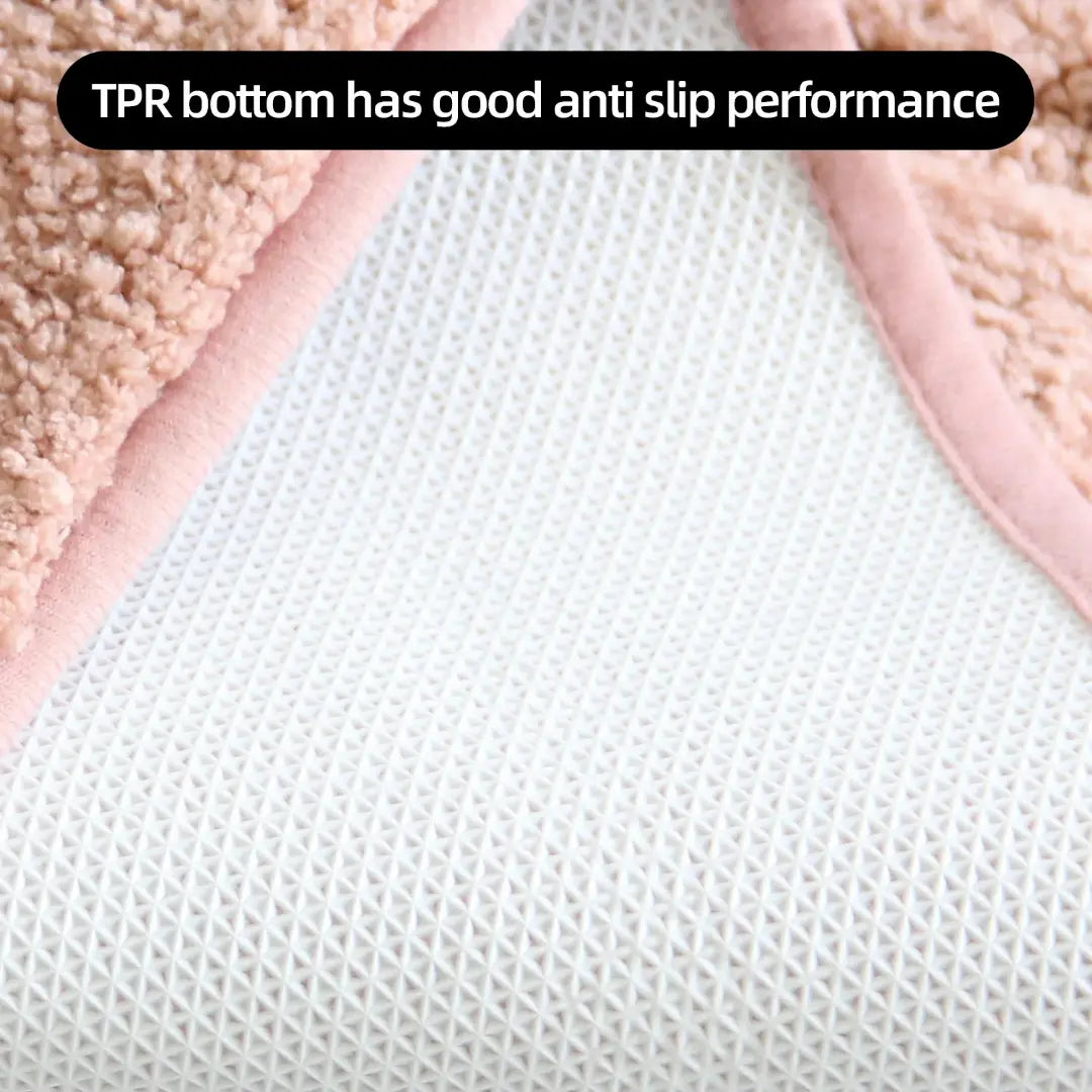 2 Piece Bathroom Mat Set - Soft Absorbent Bath Mat & Pedestal Mat