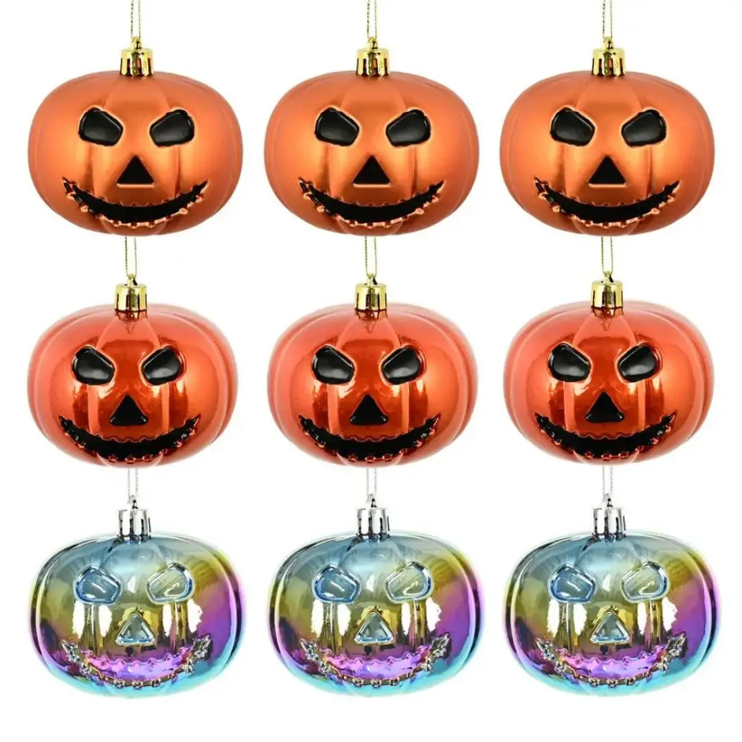 3 PCs Vintage Halloween Pumpkin Hanging Balls