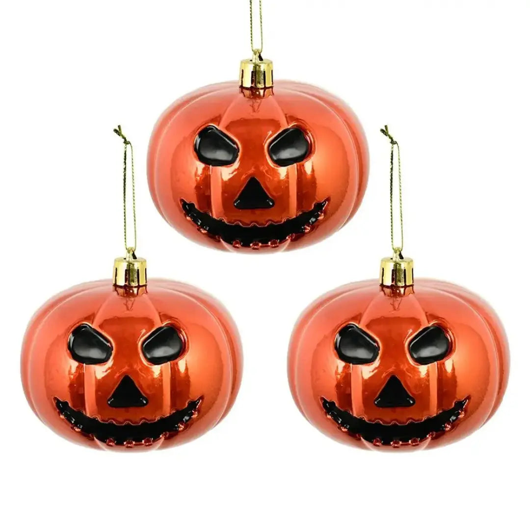 3 PCs Vintage Halloween Pumpkin Hanging Balls
