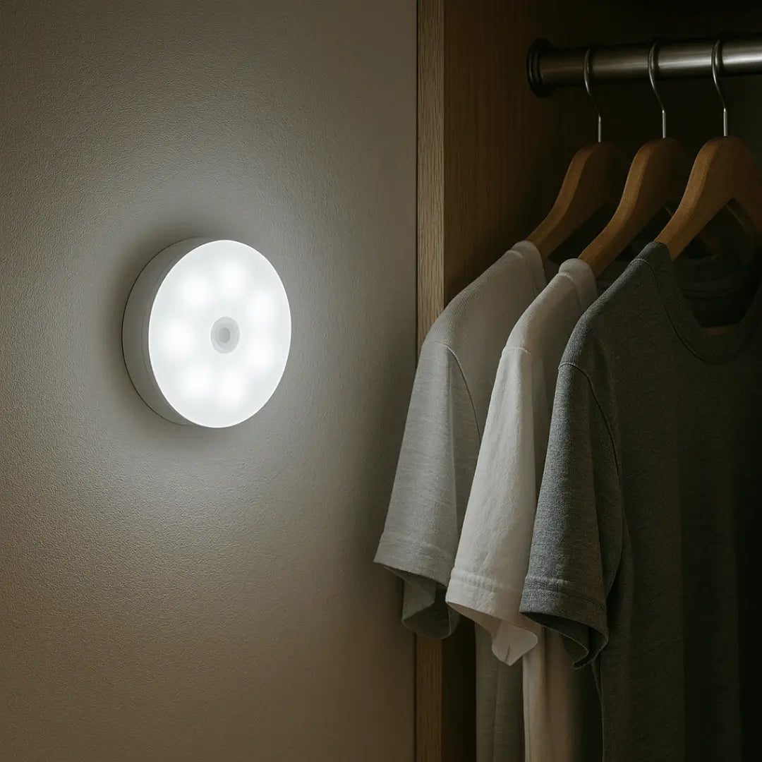 Rechargeable Motion Sensor Light - Compact Smart Illumination for Low-Light Areas