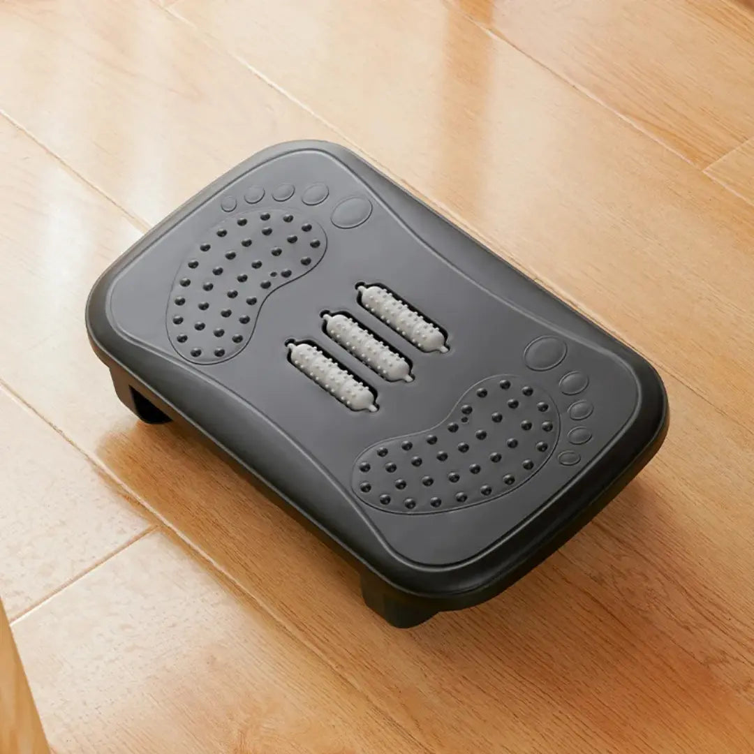 Ergonomic Under Desk Footrest with Massage Rollers