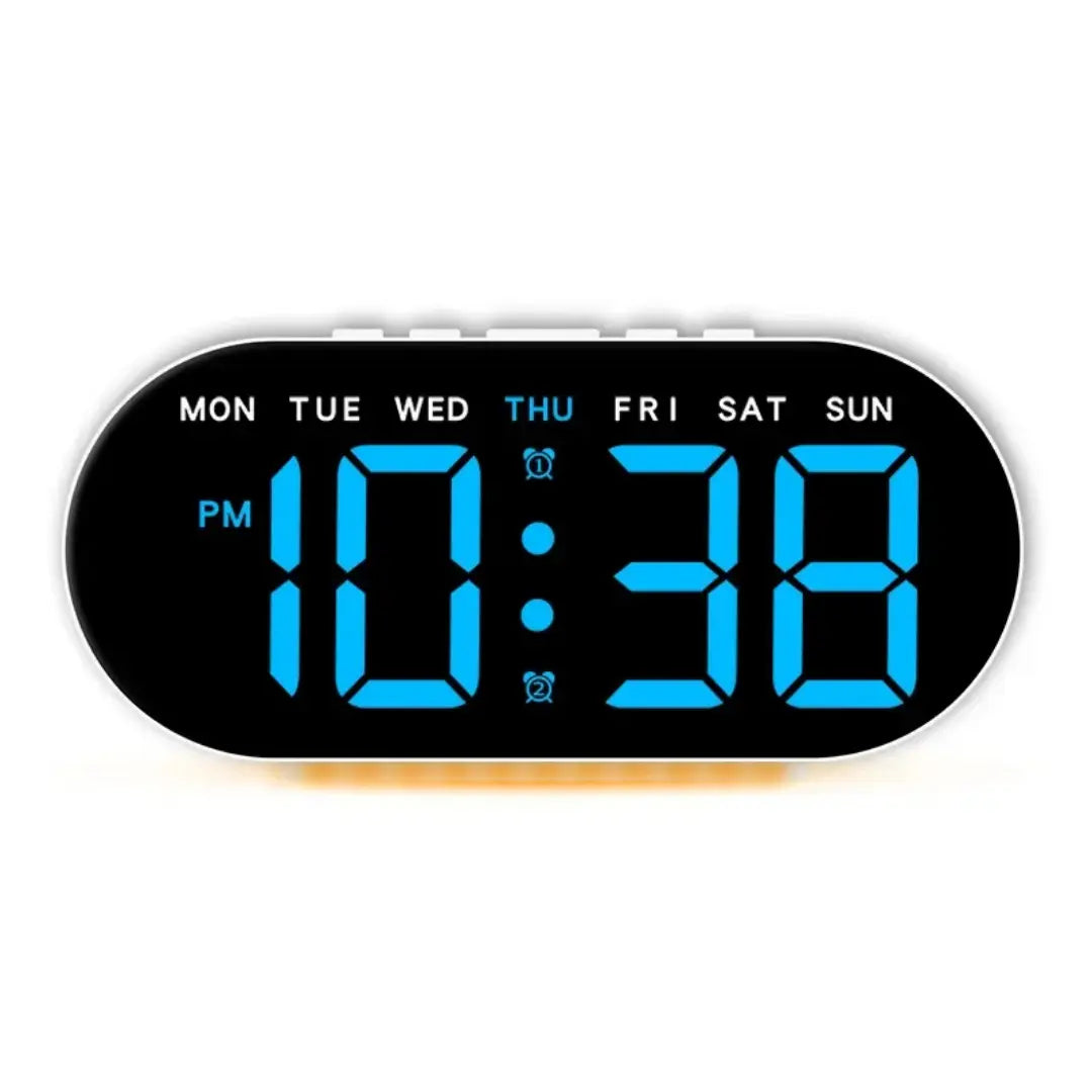 Multifunctional Silent Digital Bedside Alarm Clock