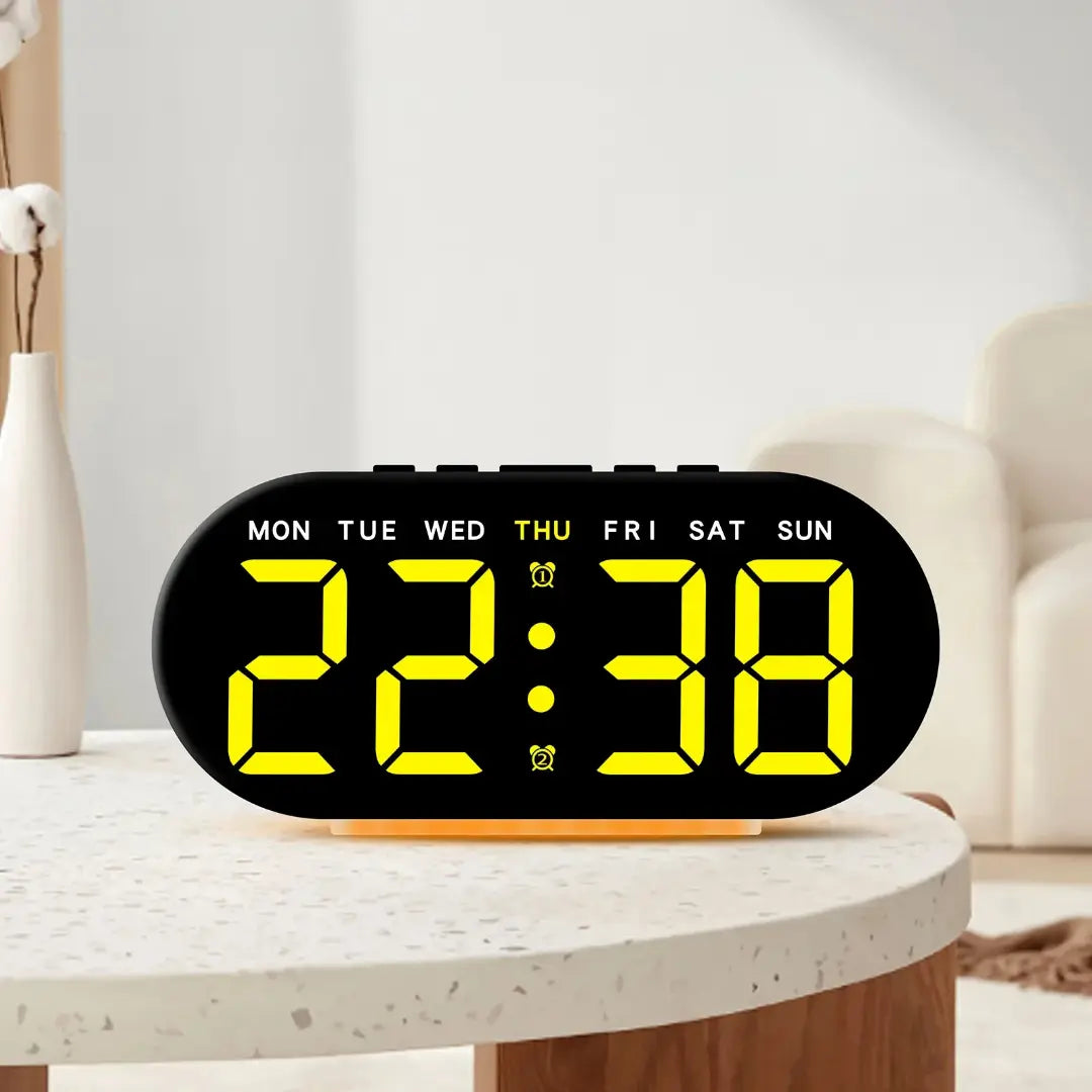 Multifunctional Silent Digital Bedside Alarm Clock