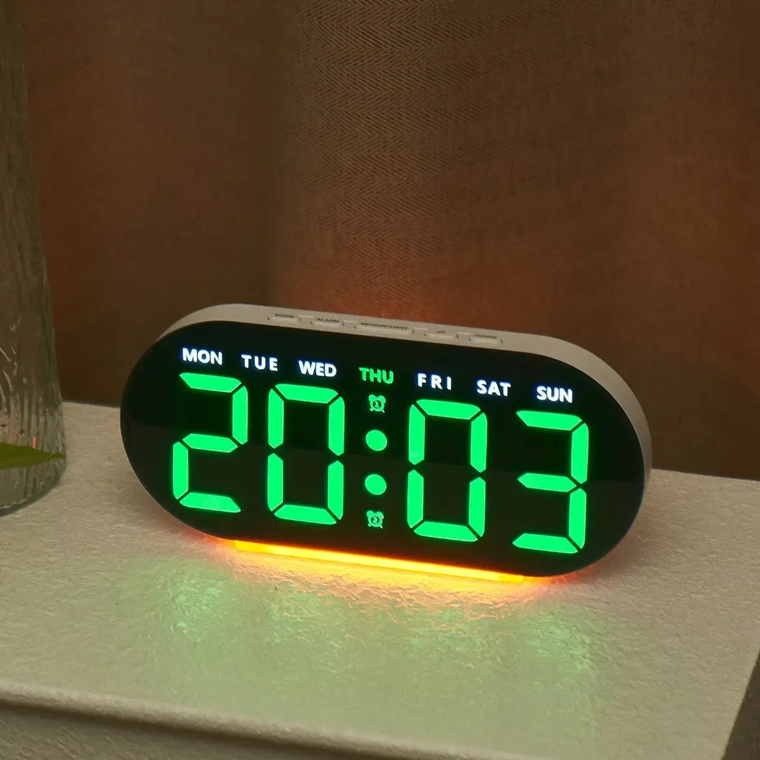 Multifunctional Silent Digital Bedside Alarm Clock