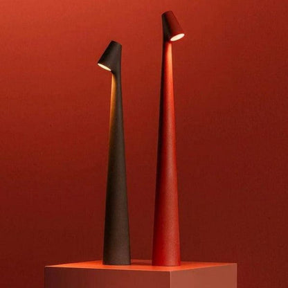 Luminavista Portable Table Lamp - Sculptural LED Accent with Rechargeable Touch Control