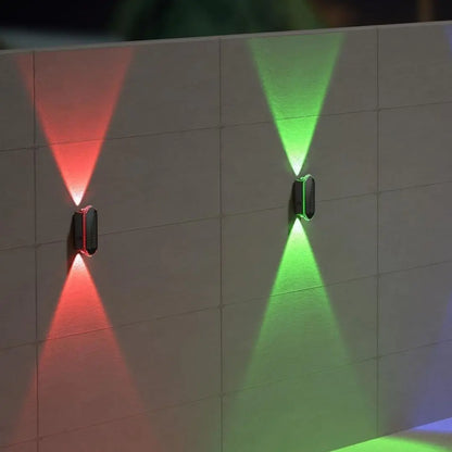 Lasay Solar Fence Lights Outdoor - Waterproof 3-Mode LED Wall Lights
