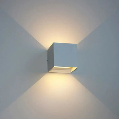 Veyno 2-Pack Up and Down Outdoor Wall Light with Motion Sensor - Modern Waterproof LED Wall Sconces