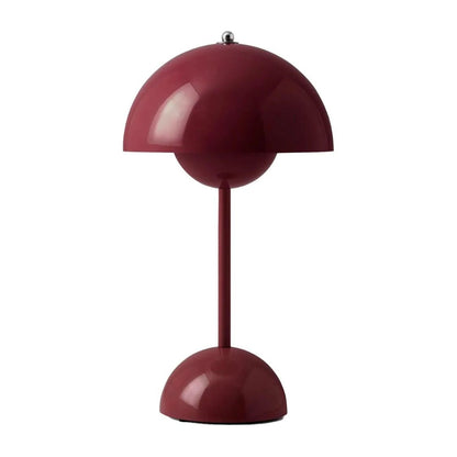 Amsterdam Table Lamp - Rechargeable Dome Light in Metallic Finish
