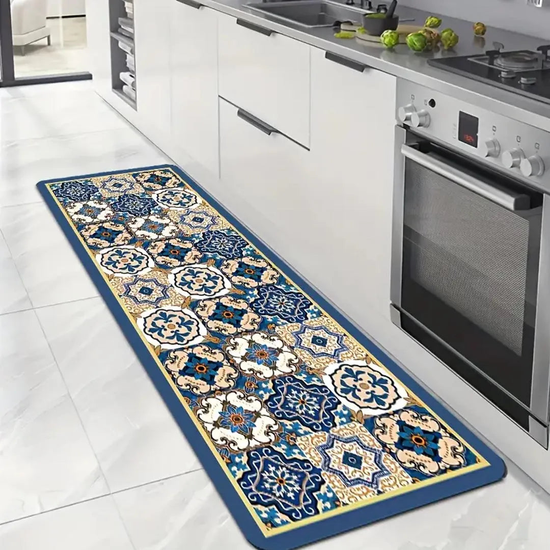 Bohemian Printed Kitchen Mat - Non-Slip & Versatile Floor Rug