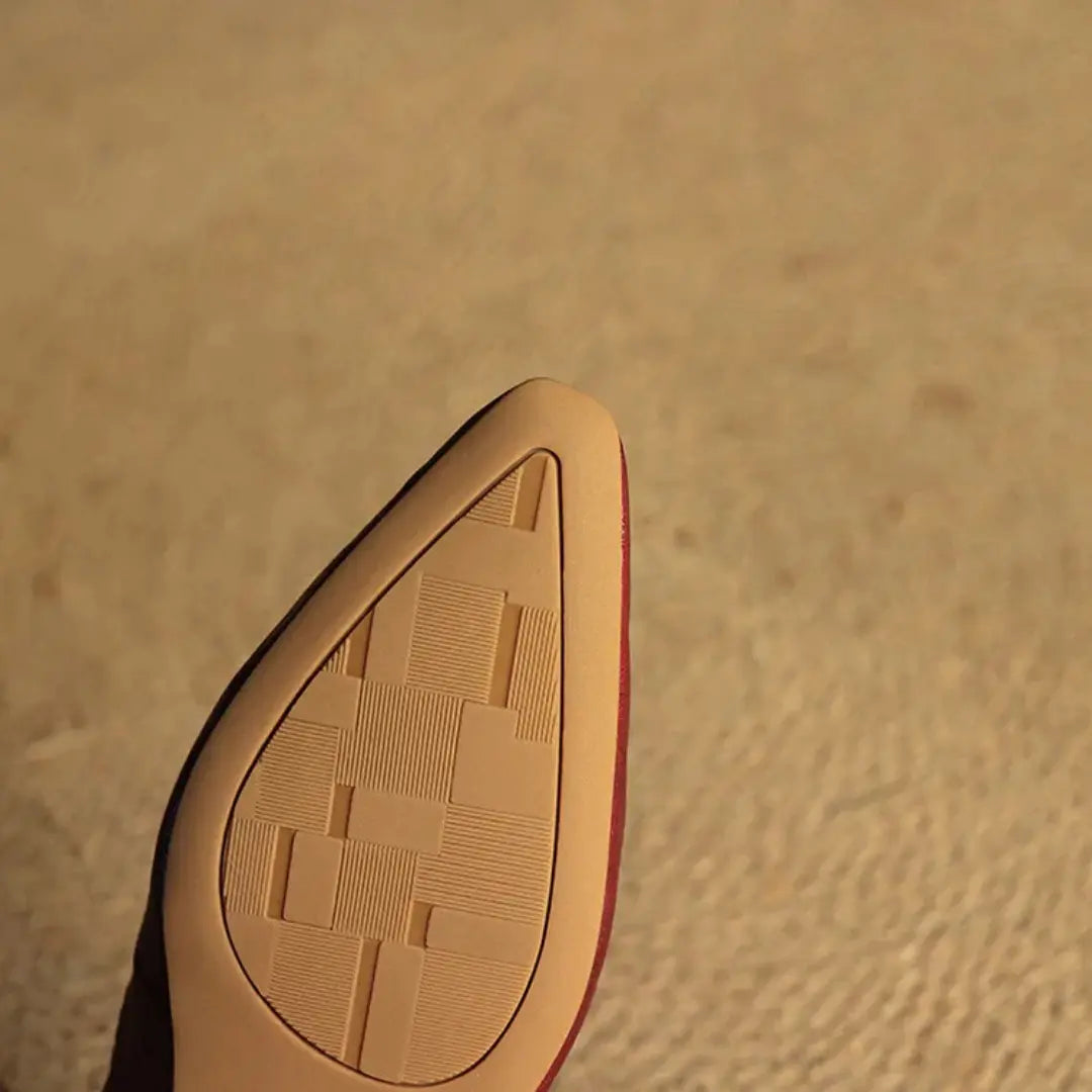 Aveline Genuine Leather Slingback Flats