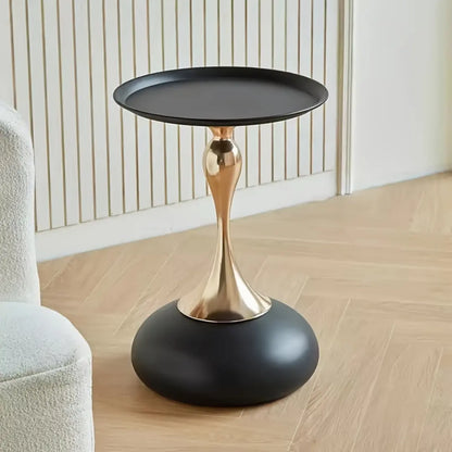 Modern Round Side Table - Coffee Table for Living Room, Bedroom and Balcony