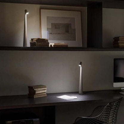 Luminavista Portable Table Lamp - Sculptural LED Accent with Rechargeable Touch Control