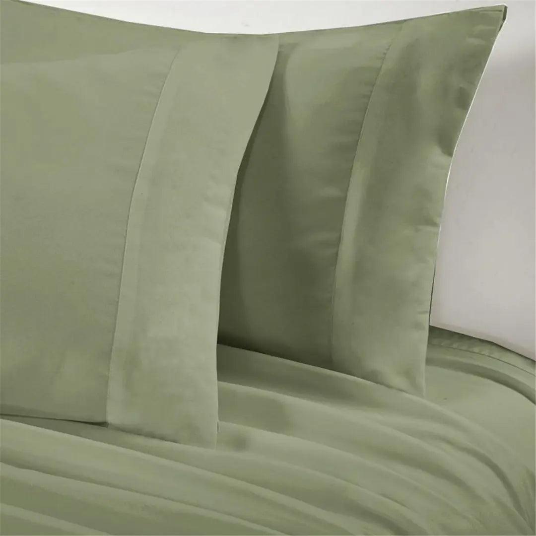 Silvara 4-Piece Cotton Bed Sheet Set - Soft Microfiber Fitted Sheets with Deep Pockets and Pillowcases