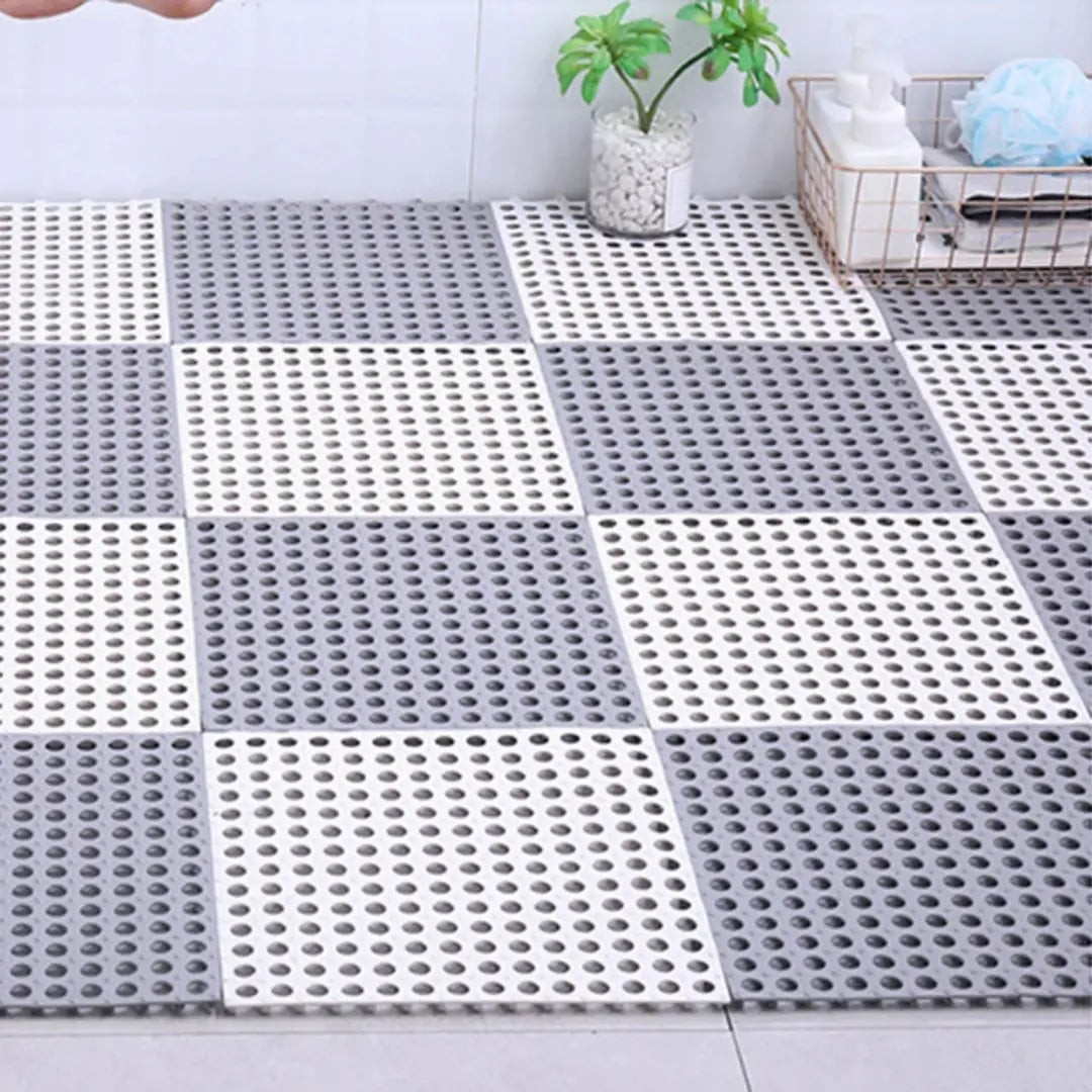 Non-Slip Bath Mat - Waterproof, Quick-Dry and Interlocking Tiles