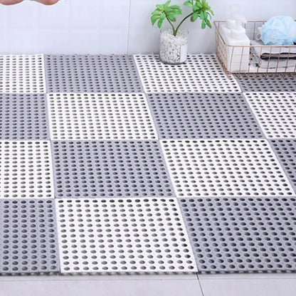 Non-Slip Bath Mat - Waterproof, Quick-Dry and Interlocking Tiles