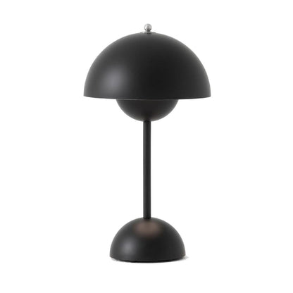 Amsterdam Table Lamp - Rechargeable Dome Light in Metallic Finish