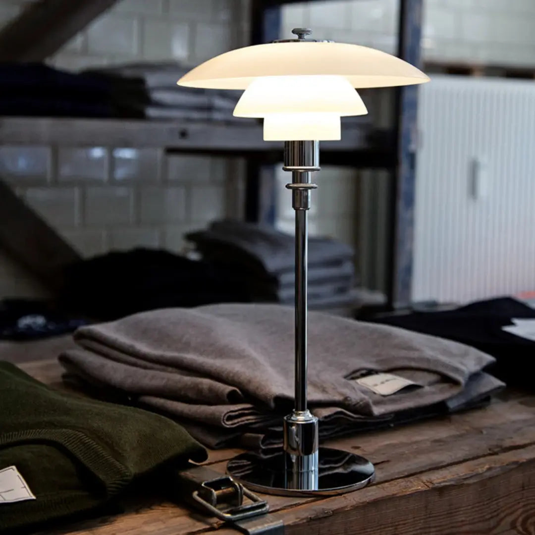 Danish Designer Table Lamp - Retro Mid Century Scandinavian LED Accent Light