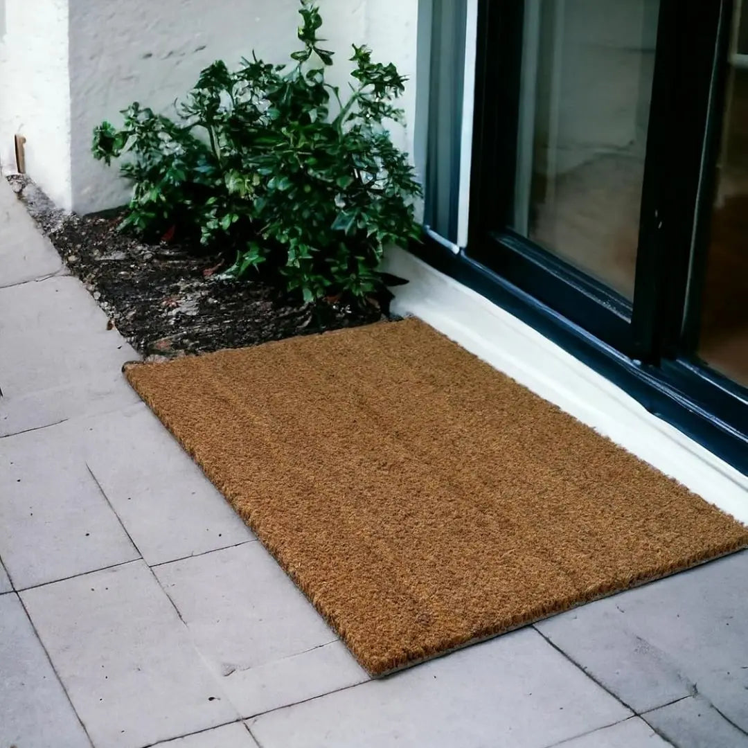Cabri Coco Coir Door Mat - Heavy-Duty Non-Slip Latex Backing for Outdoor and Indoor Entrances