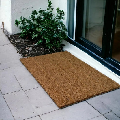 Cabri Coco Coir Door Mat - Heavy-Duty Non-Slip Latex Backing for Outdoor and Indoor Entrances