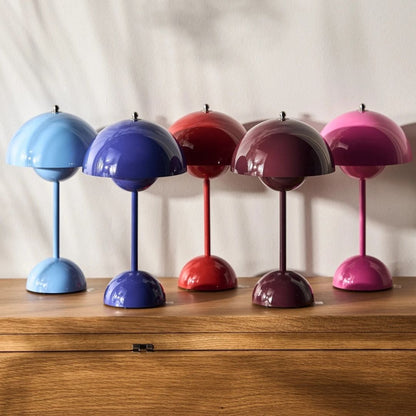 AuroraGlo LED Table Lamp - Compact Rechargeable Accent Light with Modern Design