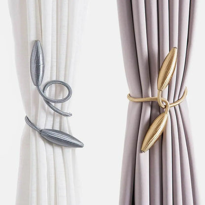 Lureva Arbitrary Shape Curtain Tiebacks - Flexible Decorative Holdbacks for Drapes and Curtains