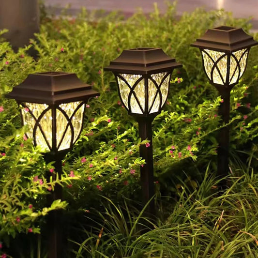 Twilight Path Lantern - Solar LED Garden Light for Outdoor Pathways and Landscaping