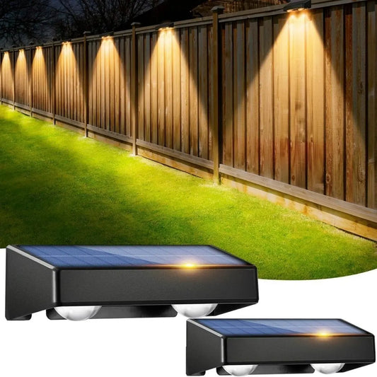 FenceBeam RGB Solar Wall Lights - Outdoor Fence Lighting