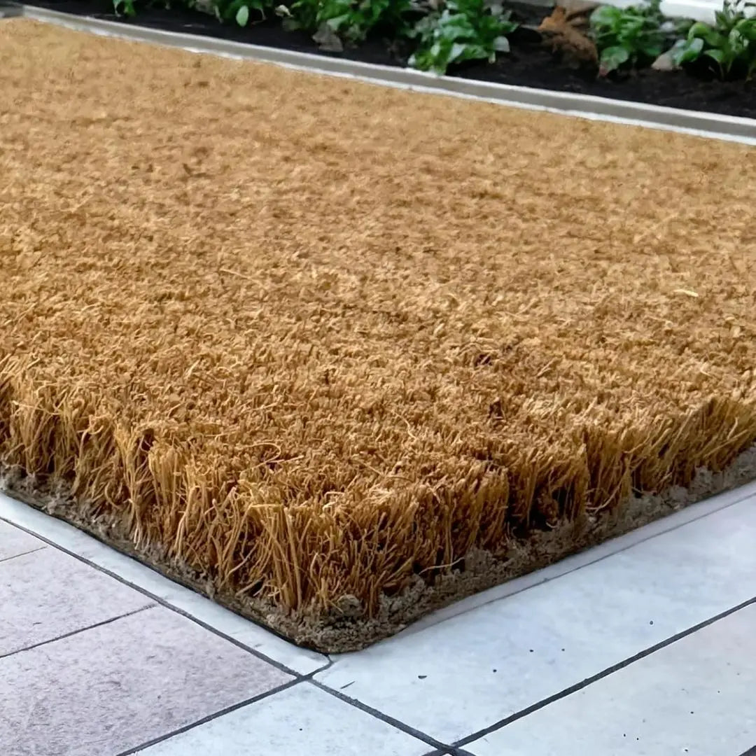 Cabri Coco Coir Door Mat - Heavy-Duty Non-Slip Latex Backing for Outdoor and Indoor Entrances