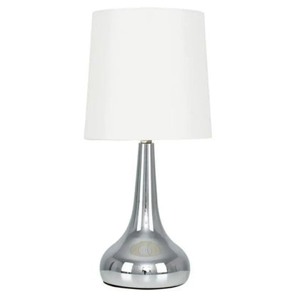 Chrome Teardrop Touch Table Lamps