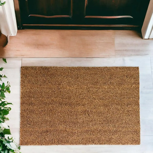 Cabri Coco Coir Door Mat - Heavy-Duty Non-Slip Latex Backing for Outdoor and Indoor Entrances