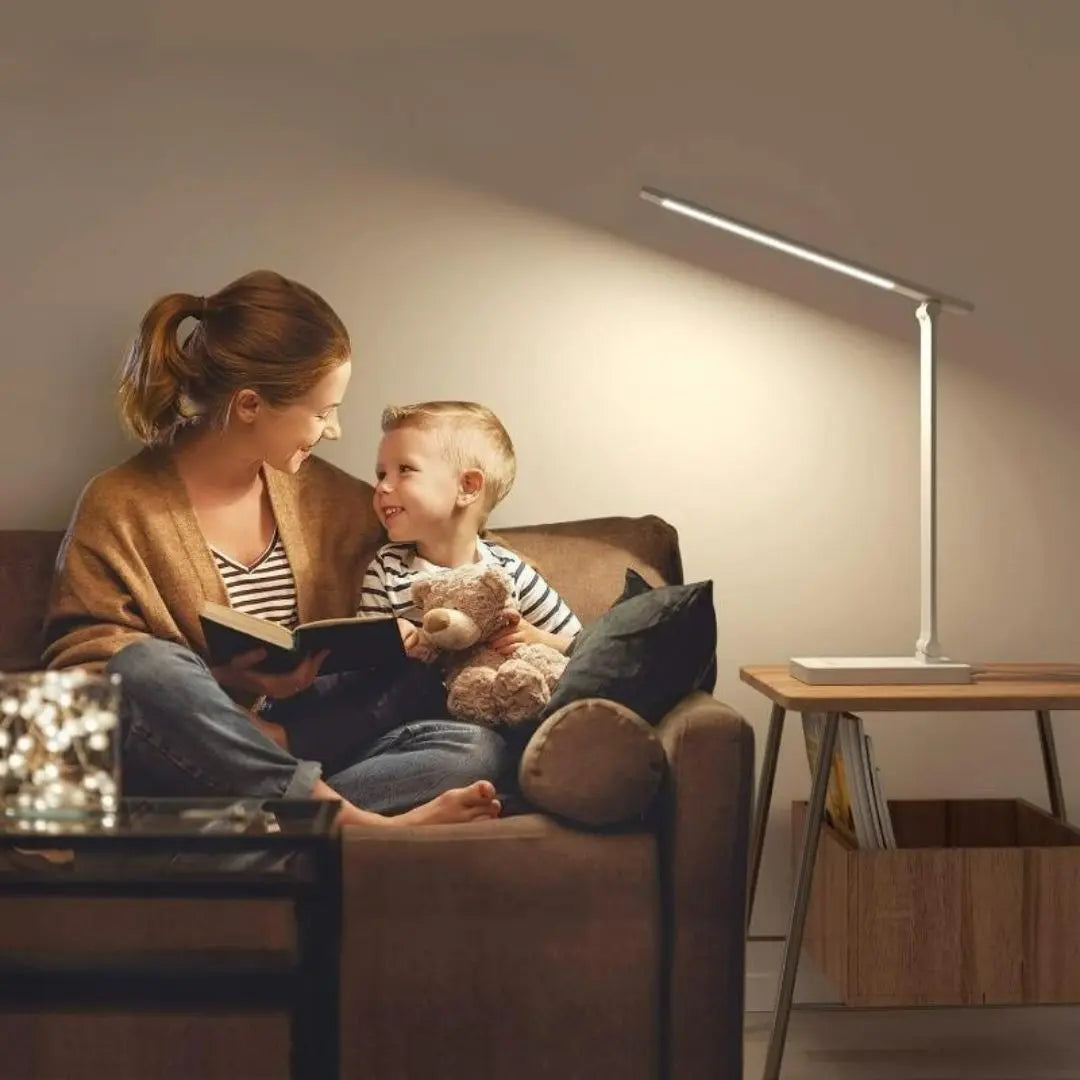Eye-Caring LED Desk Lamp - 5 Modes USB Charging and Adjustable Design