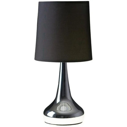 Chrome Teardrop Touch Table Lamps
