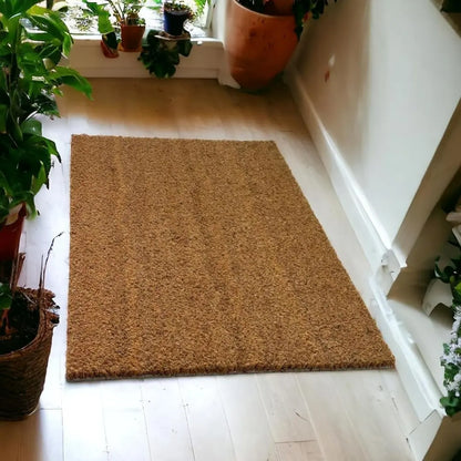 Cabri Coco Coir Door Mat - Heavy-Duty Non-Slip Latex Backing for Outdoor and Indoor Entrances