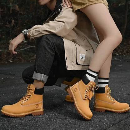 Boots Men High Top Boots for Winter Outdoor Style