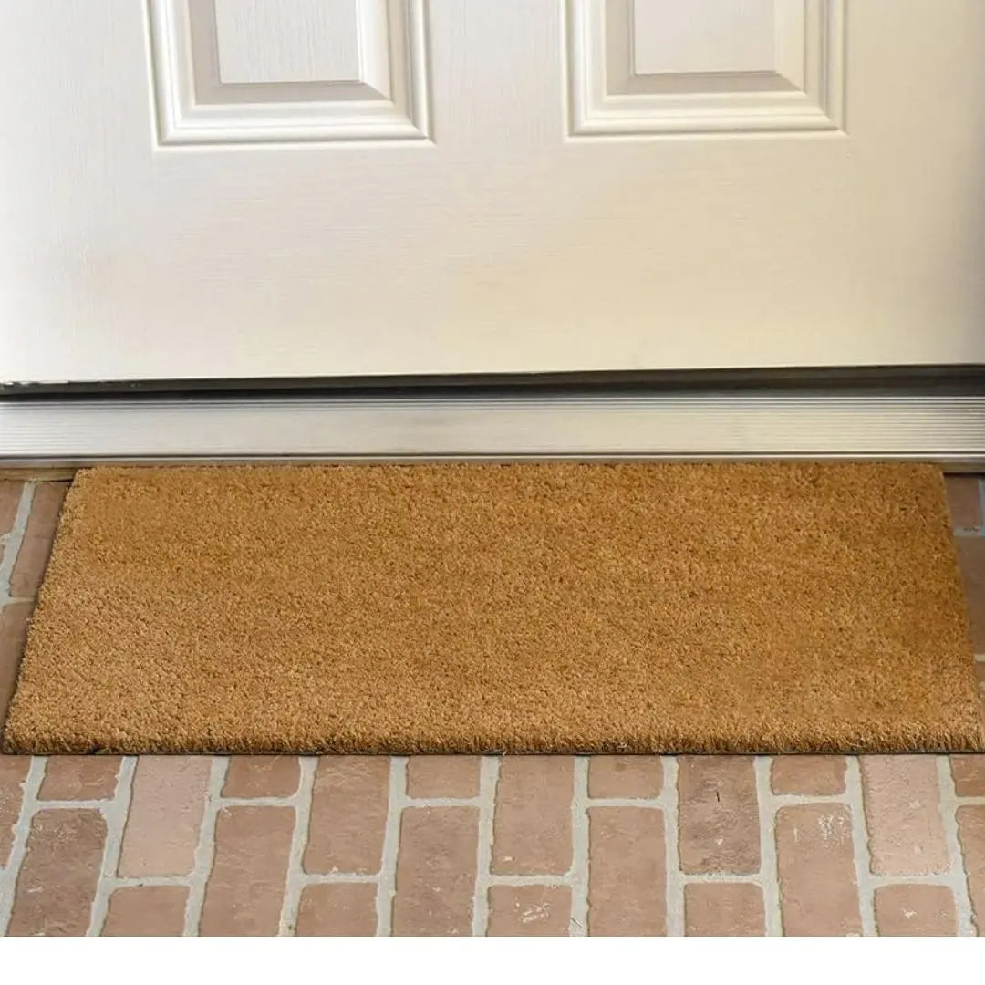 Celene Thick Coir Bristle Door Mat - Non-Slip Rubber Backing for Outdoor and Indoor Entrances
